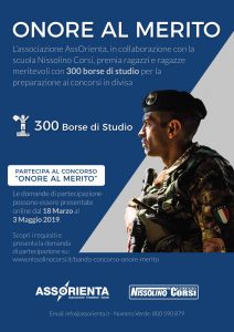 Onore al merito: 300 borse di studio per i giovani tra i 17 e i 22 anni