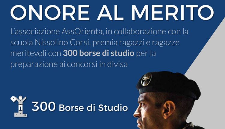 Onore al merito: 300 borse di studio per i giovani tra i 17 e i 22 anni